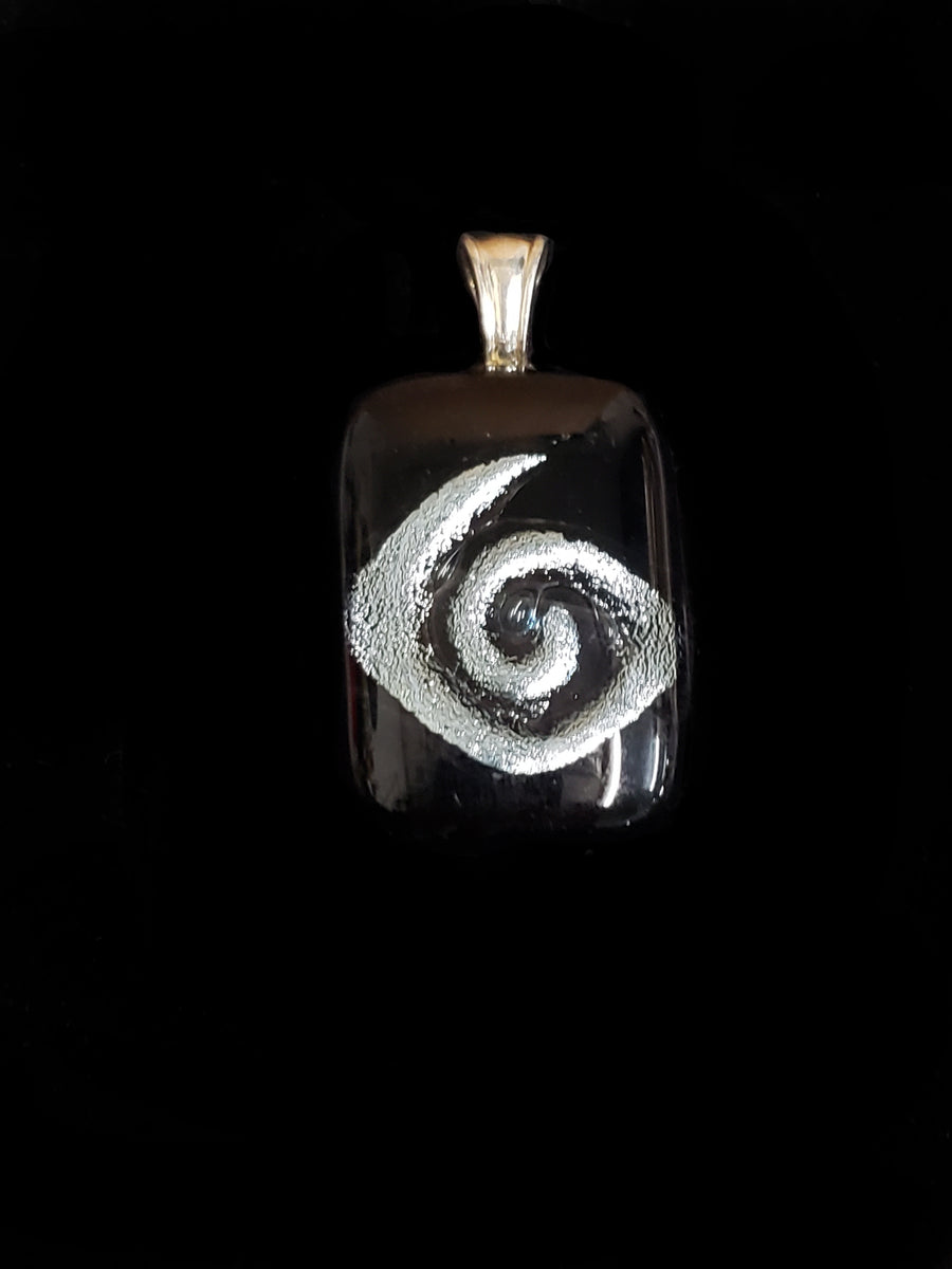 Dichroic Glass and Sterling Silver Pendant – League of NH Craftsmen