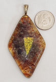 Stone Browns with Dichrioc Glass Pendant