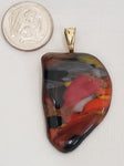 Fire Stone Glass Pendant