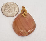 Handblown Stone Glass Pendant