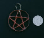 Glass Pentacle Red and Black