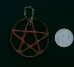 Glass Pentacle Red and Black