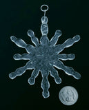 Glass Snowflake Ornament Iridized