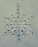 Glass Snowflake Ornament Iridized