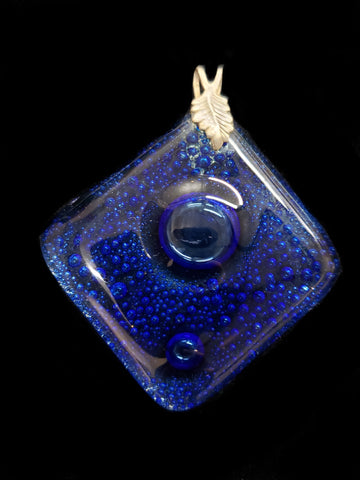 Blue Bubble Glass Pendant