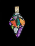 Rainbow Dichroic Glass Pendant